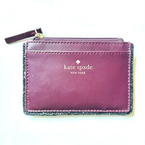 Kate Spade Plum Maroon Slim Card Holder